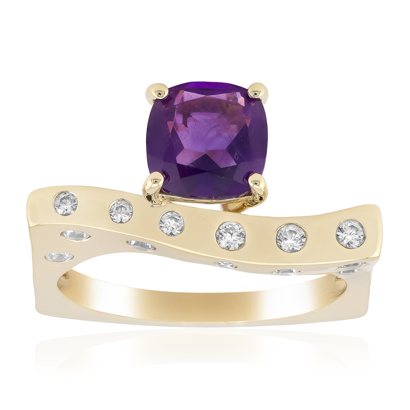 AAA-Amethyst-Goldring (de Melo Gold) Unkategorisiert online kaufen
