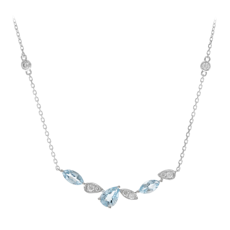 AAA-Brasilianischer Aquamarin-Goldcollier Unkategorisiert online kaufen