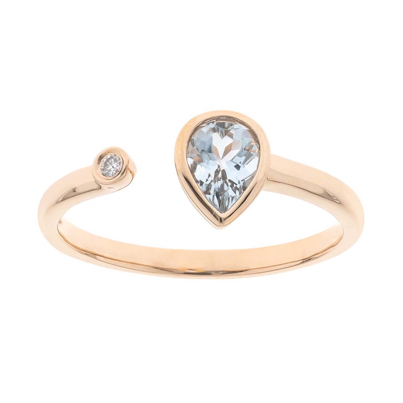 AAA-Brasilianischer Aquamarin-Goldring (CIRARI) Unkategorisiert online kaufen