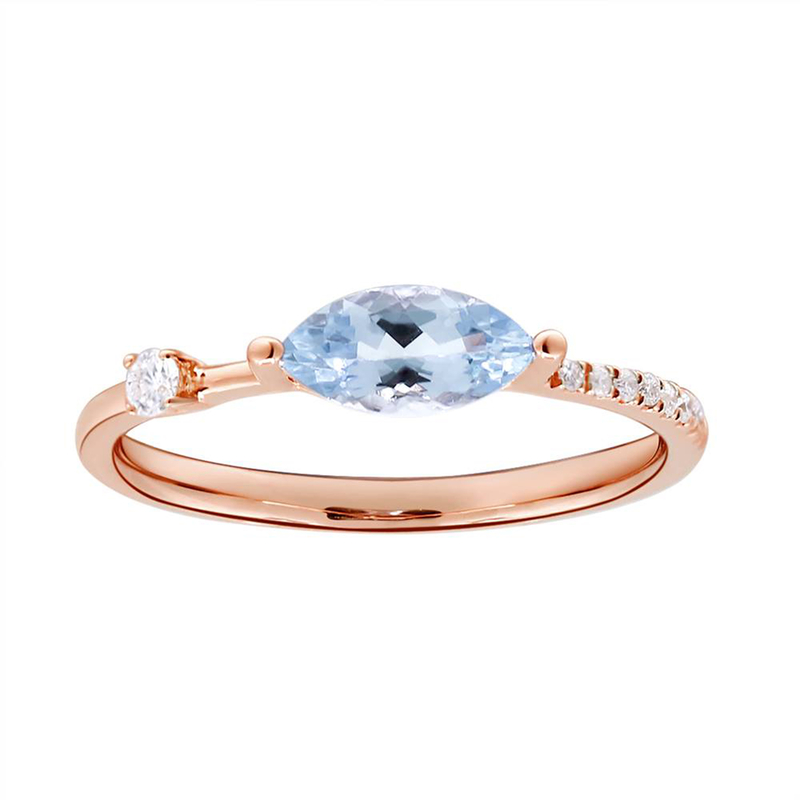 AAA-Brasilianischer Aquamarin-Goldring (CIRARI) Unkategorisiert online kaufen