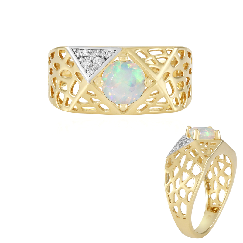 AAA-Welo-Opal-Silberring (Ornaments by de Melo) Unkategorisiert online kaufen