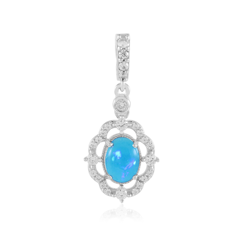 Äthiopischer Blauer Opal-Silberanhänger Unkategorisiert online kaufen