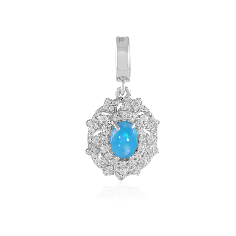 Äthiopischer Blauer Opal-Silberanhänger Unkategorisiert online kaufen