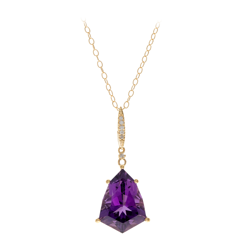 Amethyst-Goldhalskette Unkategorisiert online kaufen