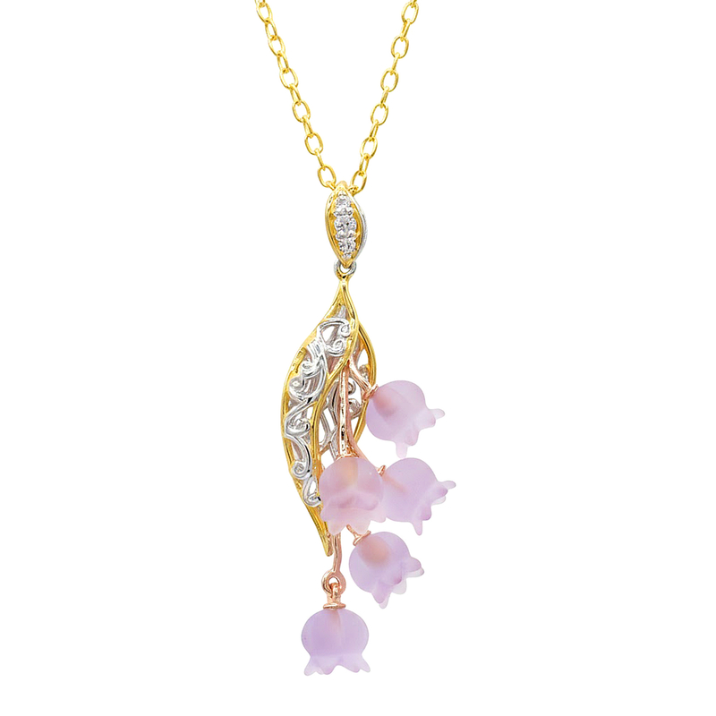 Amethyst-Silberhalskette (Gems en Vogue) Unkategorisiert online kaufen