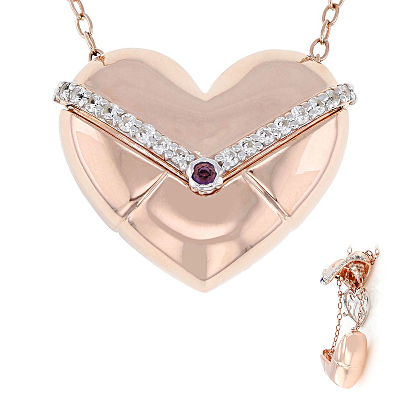 Amethyst-Silberhalskette (Gems en Vogue) Unkategorisiert online kaufen