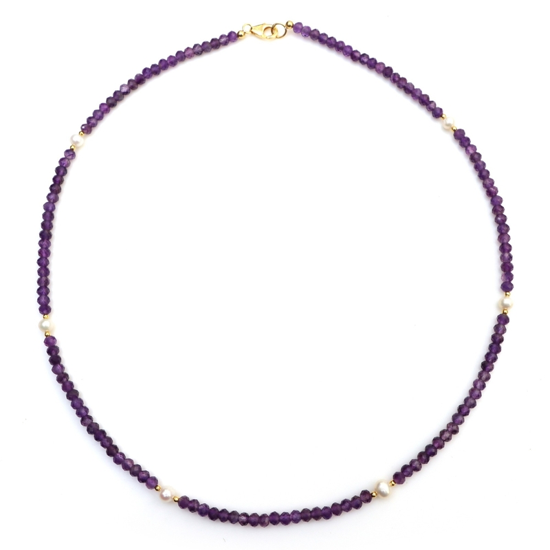 Amethyst-Silberhalskette Unkategorisiert online kaufen