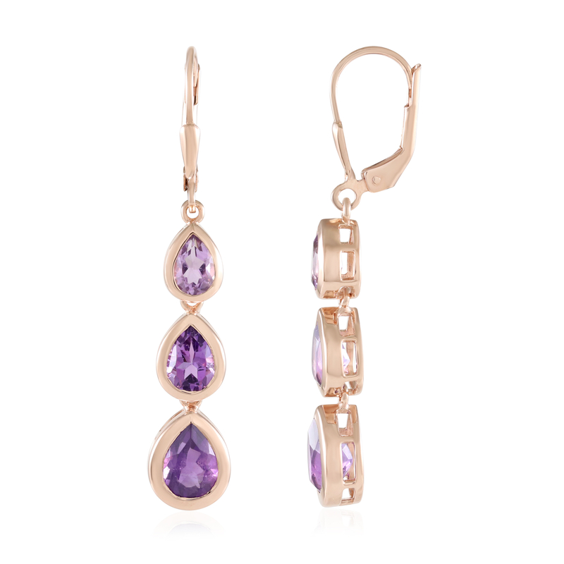 Amethyst-Silberohrringe (KM by Juwelo) Unkategorisiert online kaufen