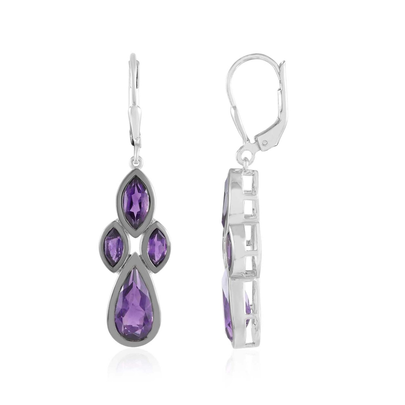 Amethyst-Silberohrringe (KM by Juwelo) Unkategorisiert online kaufen