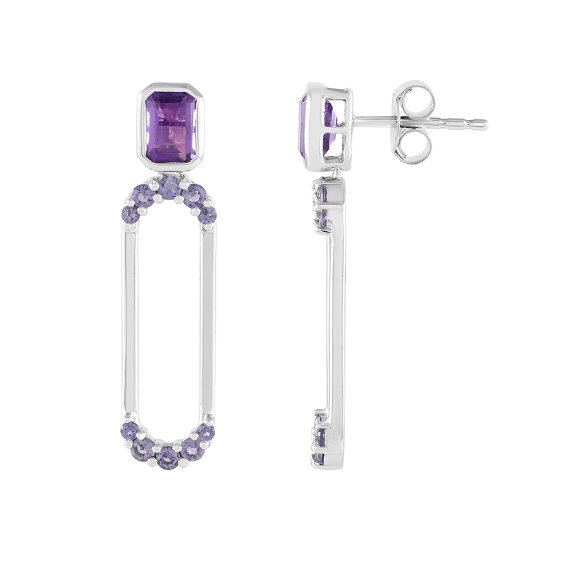 Amethyst-Silberohrringe (KM by Juwelo) Unkategorisiert online kaufen