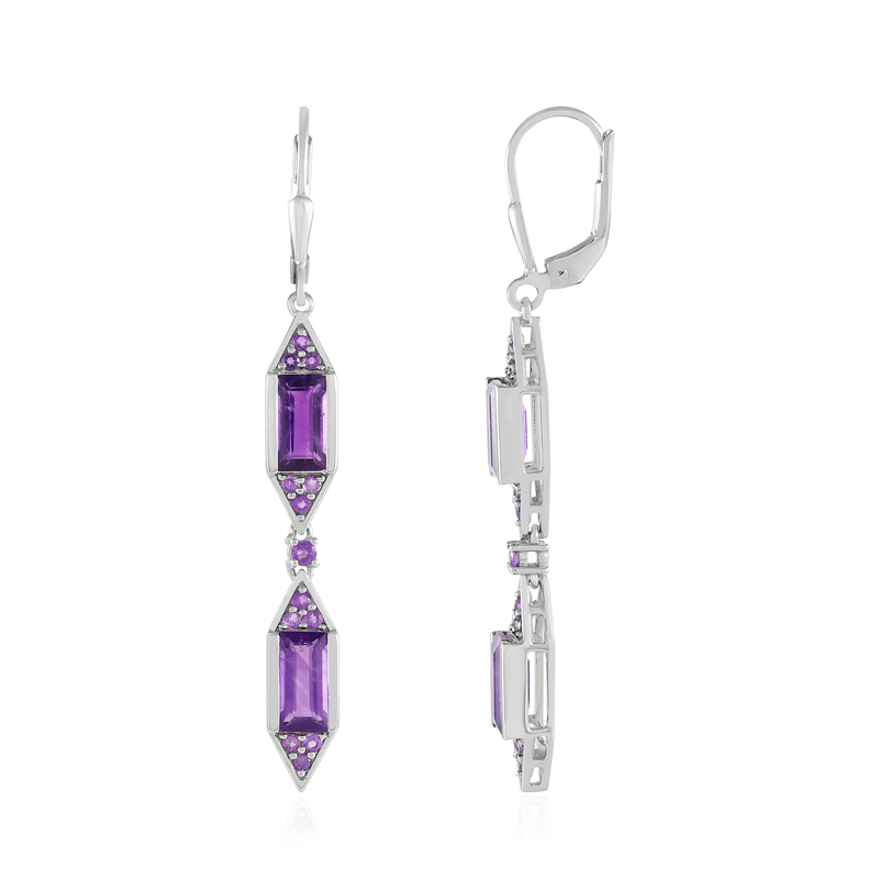 Amethyst-Silberohrringe (KM by Juwelo) Unkategorisiert online kaufen