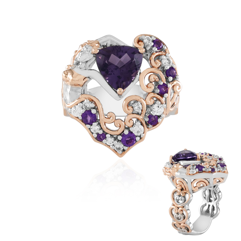 Amethyst-Silberring (Gems en Vogue) Unkategorisiert online kaufen