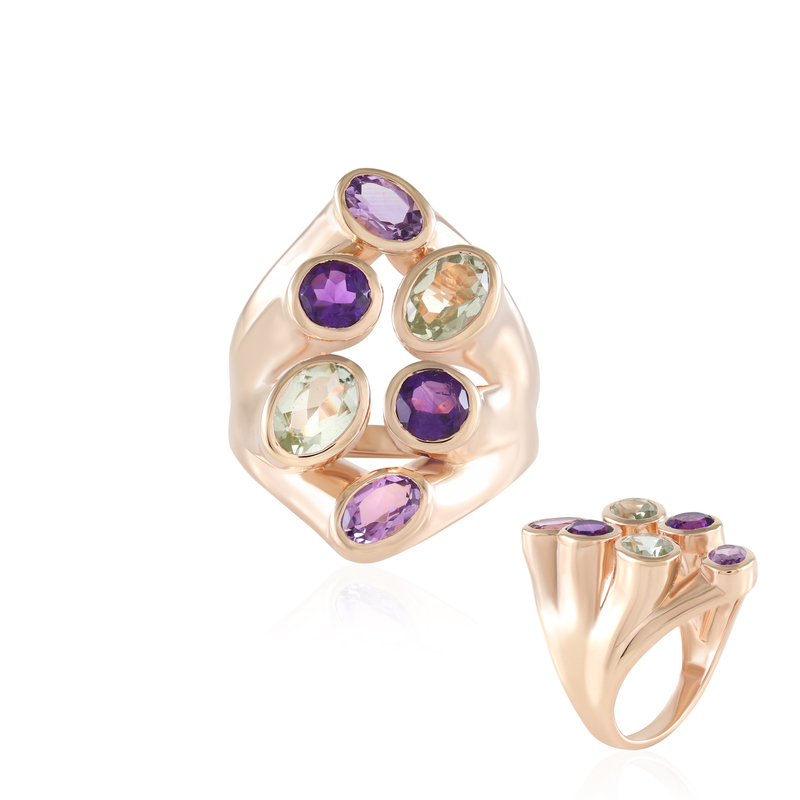 Amethyst-Silberring (KM by Juwelo) Unkategorisiert online kaufen