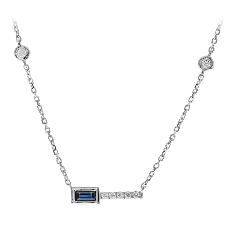 Blauer Ceylon-Saphir-Goldcollier (CIRARI) Unkategorisiert online kaufen