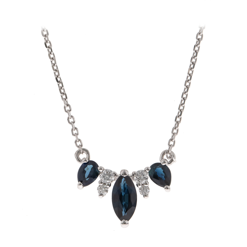Blauer Ceylon-Saphir-Goldcollier (CIRARI) Unkategorisiert Produktbild