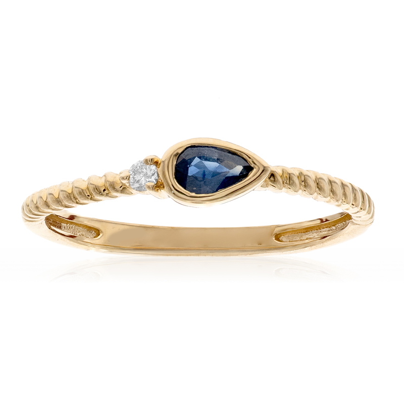 Blauer Ceylon-Saphir-Goldring (CIRARI) Unkategorisiert online kaufen