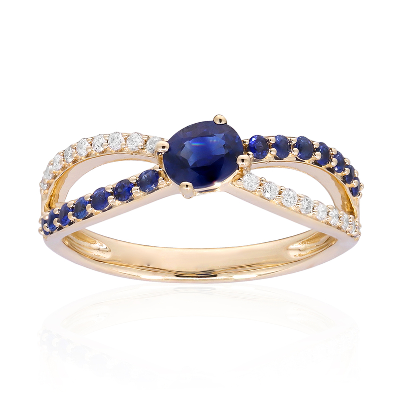 Blauer Ceylon-Saphir-Goldring Unkategorisiert online kaufen