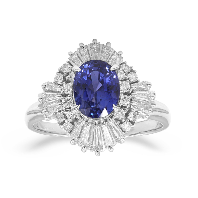 Blauer Ceylon-Saphir-Platinring (CIRARI) Unkategorisiert online kaufen