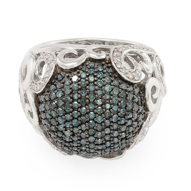 Blauer Diamant-Silberring Unkategorisiert online kaufen