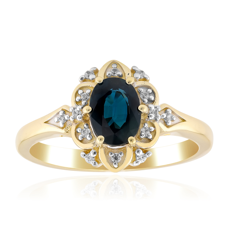 Blauer Kings Plains-Saphir-Goldring Unkategorisiert online kaufen