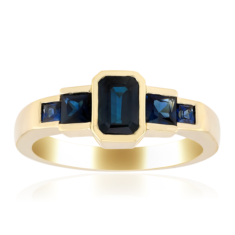 Blauer Kings Plains-Saphir-Goldring Unkategorisiert online kaufen