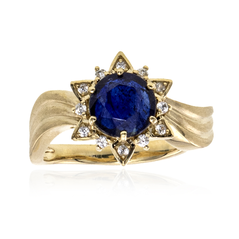 Blauer Madagaskar-Saphir-Goldring (de Melo Gold) Unkategorisiert online kaufen