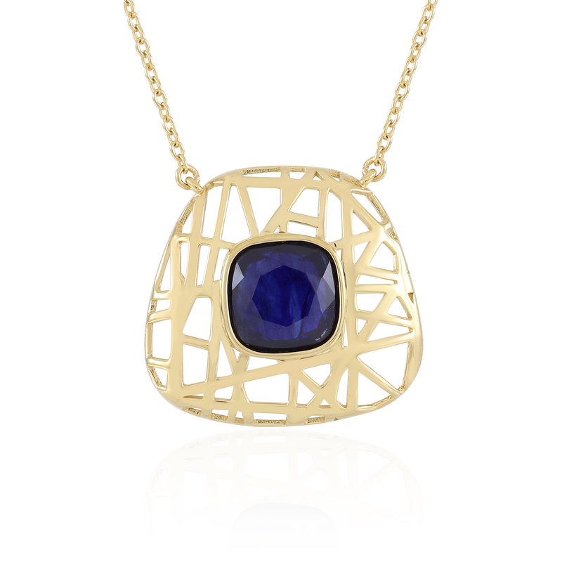 Blauer Madagaskar-Saphir-Silbercollier (Ornaments by de Melo) Unkategorisiert online kaufen Blauer Madagaskar-Saphir-Silbercollier (Ornaments by de Melo) Unkategorisiert online kaufen