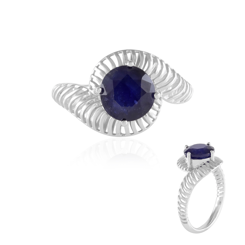 Blauer Madagaskar-Saphir-Silberring (Ornaments by de Melo) Unkategorisiert online kaufen