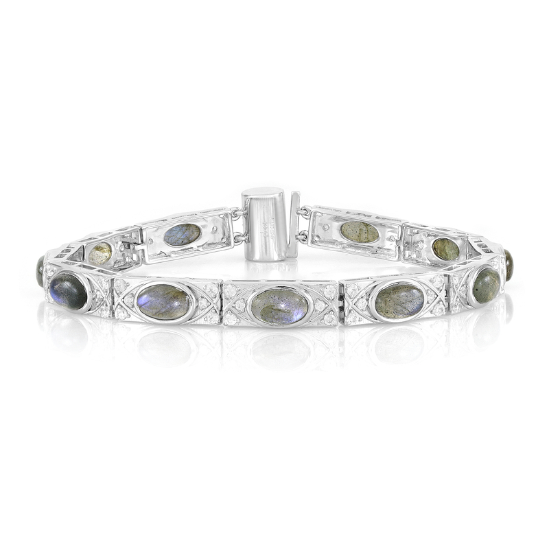Blauer Maniry-Labradorit-Silberarmband (KM by Juwelo) Unkategorisiert online kaufen Blauer Maniry-Labradorit-Silberarmband (KM by Juwelo) Unkategorisiert online kaufen