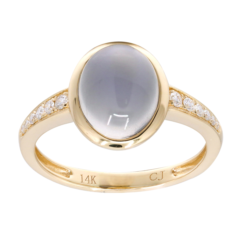Blauer Mondstein-Goldring (CIRARI)