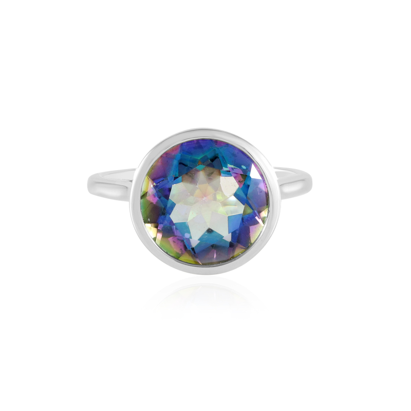 Blauer Mystik-Quarz-Silberring (MONOSONO COLLECTION) Unkategorisiert online kaufen