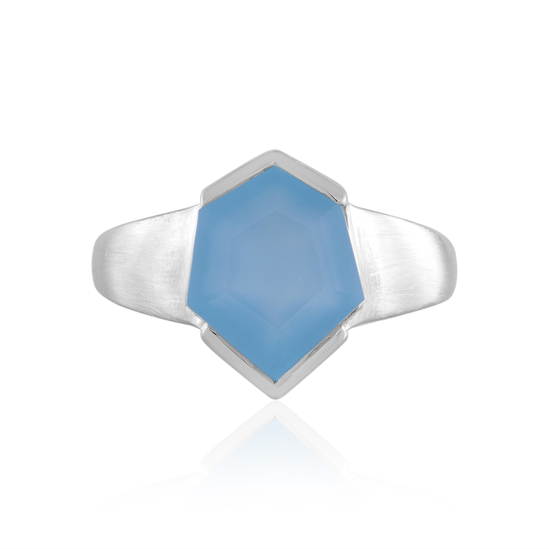 Blauer Onyx-Silberring Unkategorisiert online kaufen