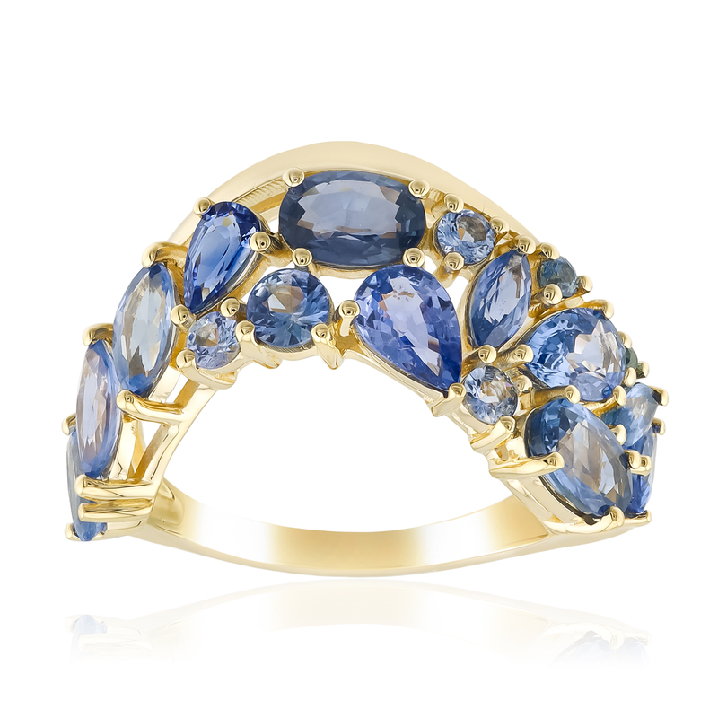 Blauer Tuléar-Saphir-Goldring (de Melo Gold) Unkategorisiert online kaufen
