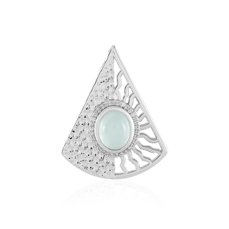 Brasilianischer Aquamarin-Silberanhänger (MONOSONO COLLECTION) Unkategorisiert online kaufen