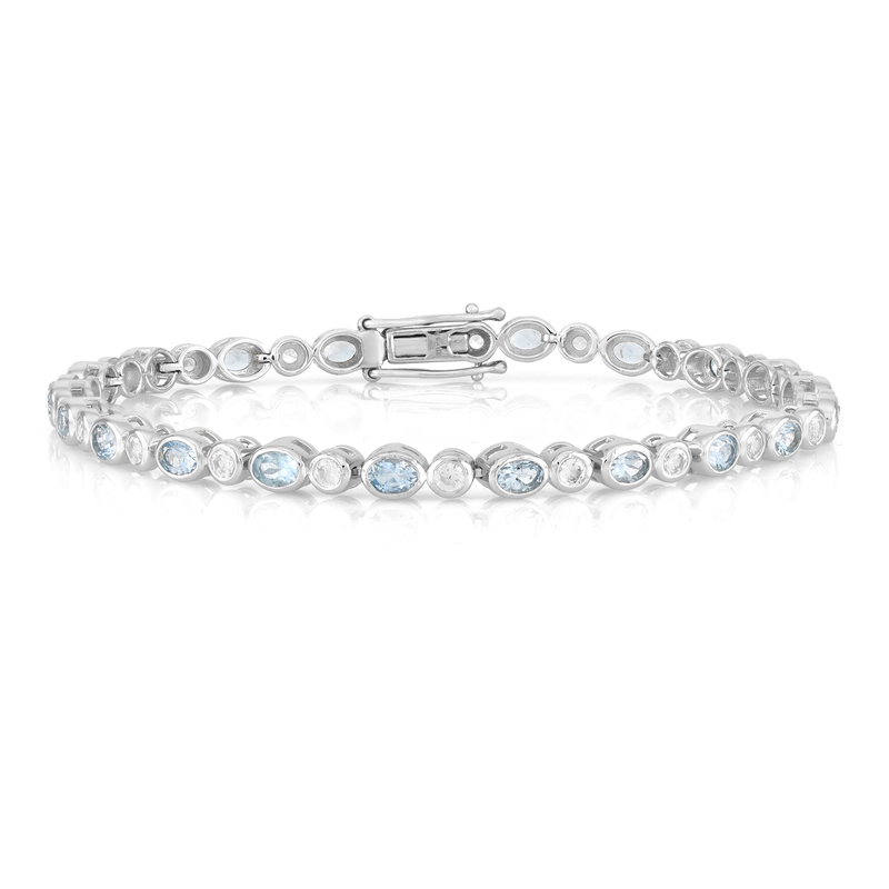 Brasilianischer Aquamarin-Silberarmband Unkategorisiert online kaufen