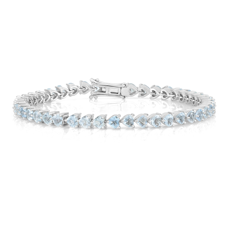 Brasilianischer Aquamarin-Silberarmband Unkategorisiert Produktbild