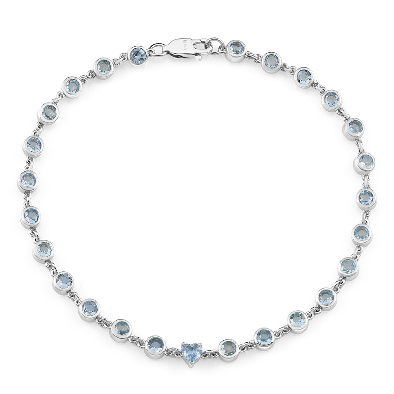 Brasilianischer Aquamarin-Silberarmband Unkategorisiert online kaufen