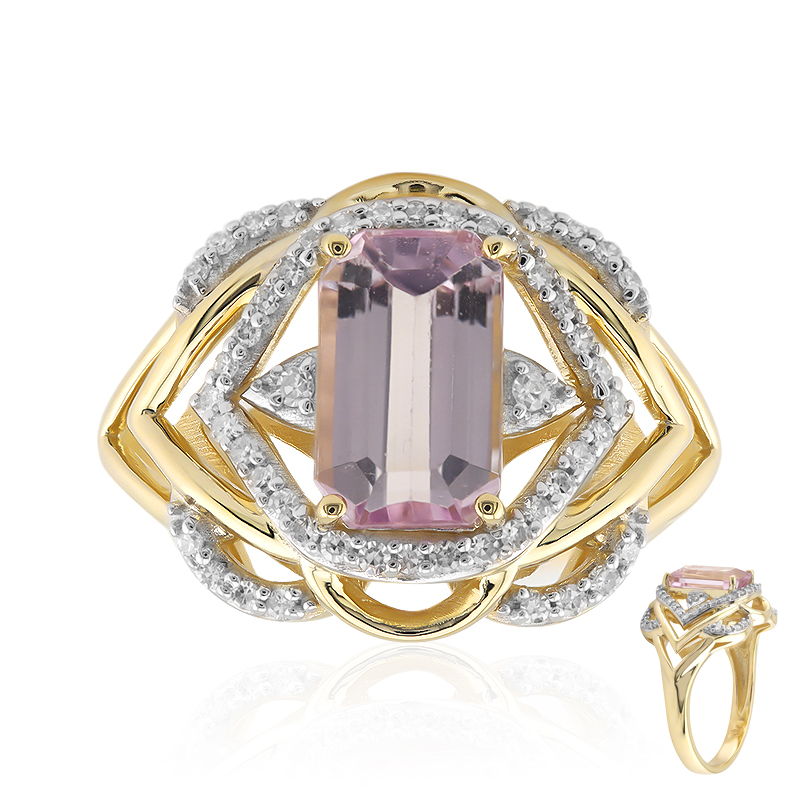 Brasilianischer Kunzit-Goldring (Rifkind 1894 Collection) Unkategorisiert online kaufen