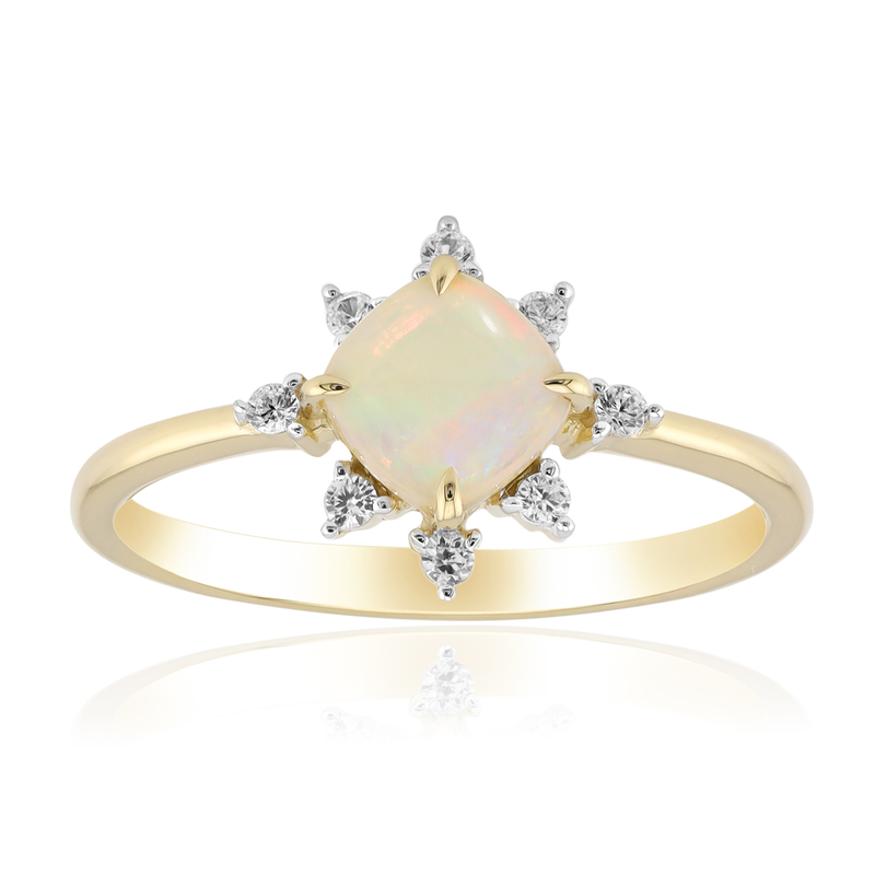 Brasilianischer Weißer Opal-Goldring Unkategorisiert online kaufen