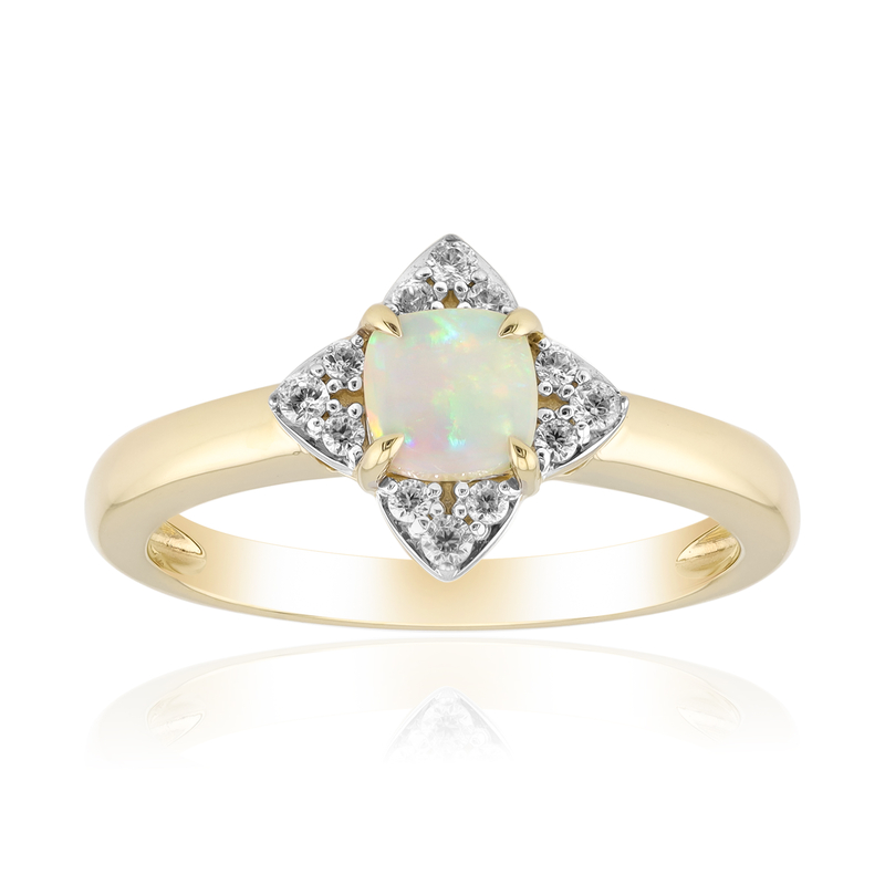 Brasilianischer Weißer Opal-Goldring Unkategorisiert online kaufen