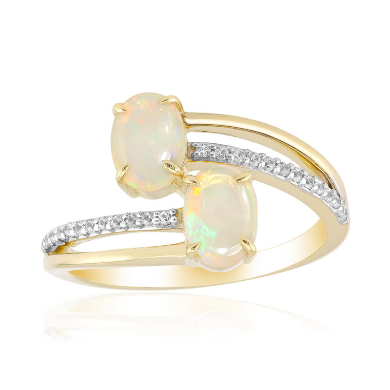 Brasilianischer Weißer Opal-Goldring Unkategorisiert online kaufen
