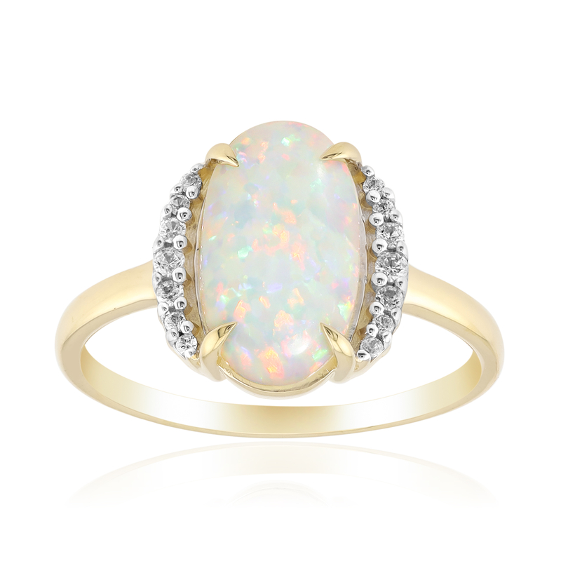 Brasilianischer Weißer Opal-Goldring Unkategorisiert online kaufen Brasilianischer Weißer Opal-Goldring Unkategorisiert online kaufen