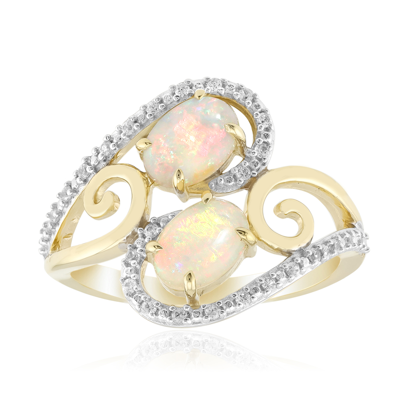 Brasilianischer Weißer Opal-Goldring Unkategorisiert online kaufen