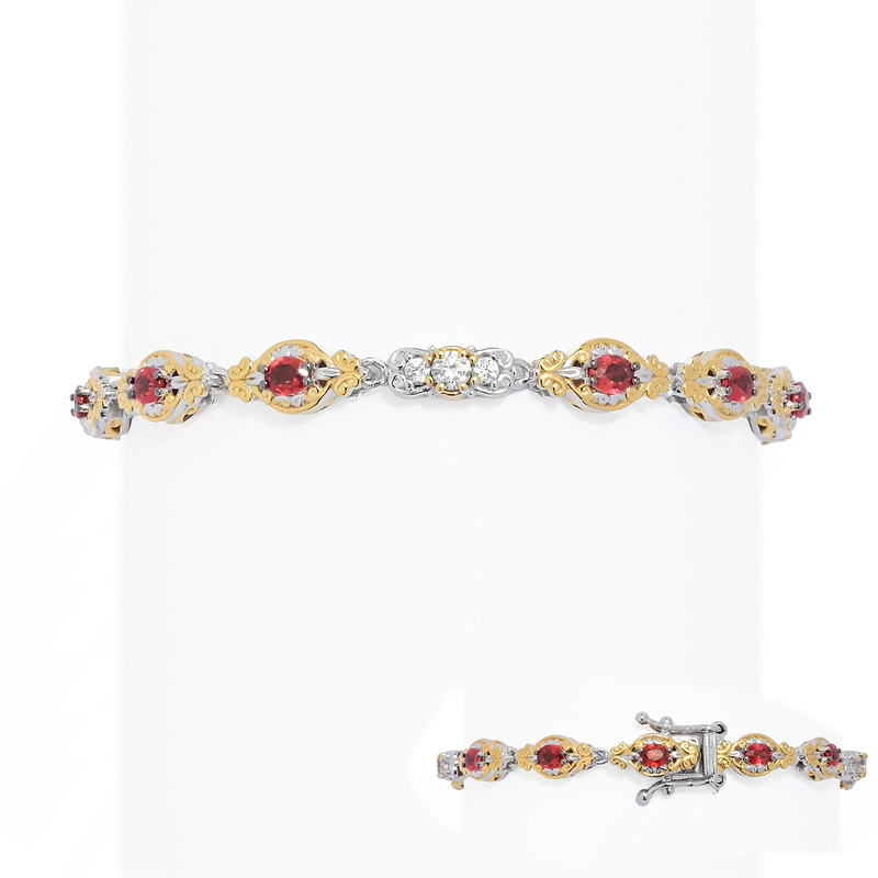 Burmesischer Rubin-Silberarmband (Gems en Vogue) Unkategorisiert online kaufen