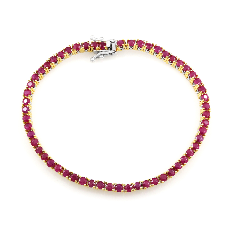 Burmesischer Rubin-Silberarmband (Gems en Vogue) Unkategorisiert online kaufen