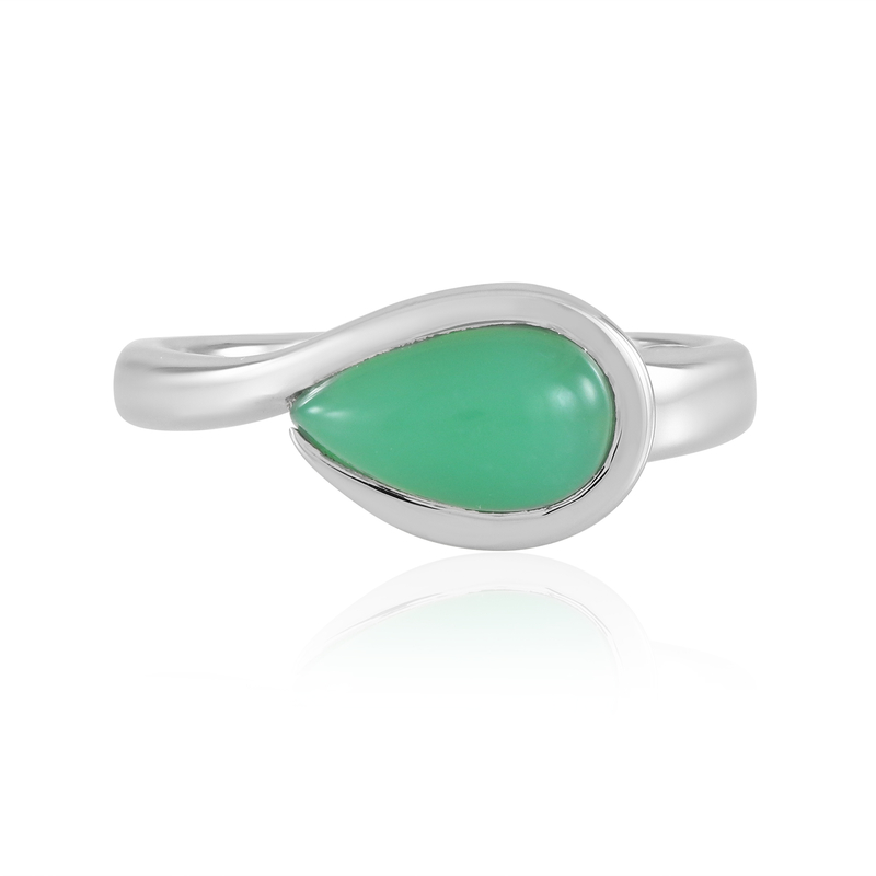 Chrysopras-Silberring (KM by Juwelo) Unkategorisiert online kaufen