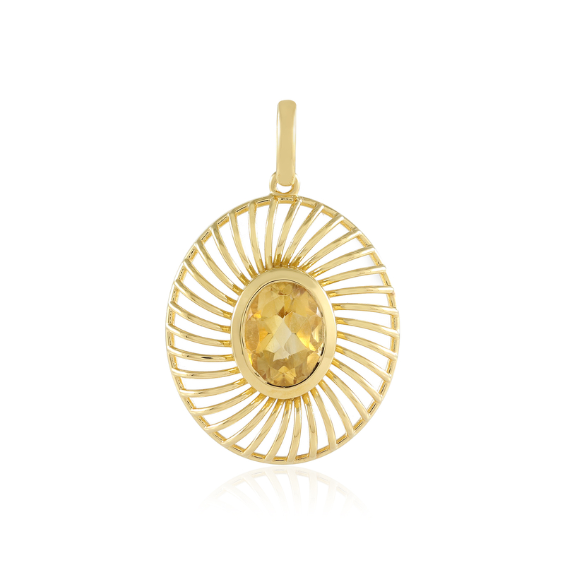 Citrin-Silberanhänger (Ornaments by de Melo) Unkategorisiert online kaufen