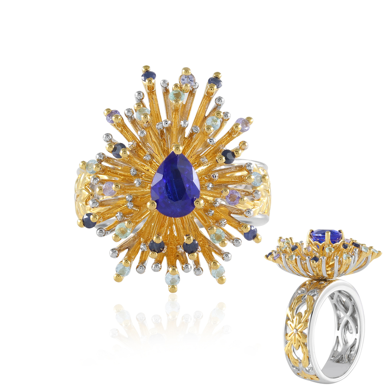 Cobaltblauer Spinell-Silberring (Gems en Vogue) Unkategorisiert online kaufen