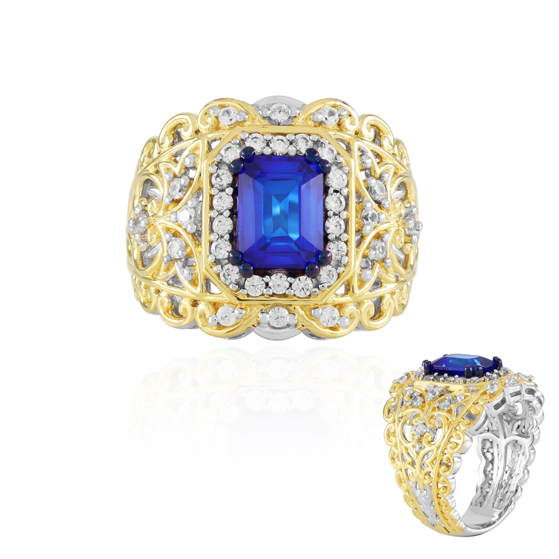 Cobaltblauer Spinell-Silberring (Gems en Vogue) Unkategorisiert online kaufen