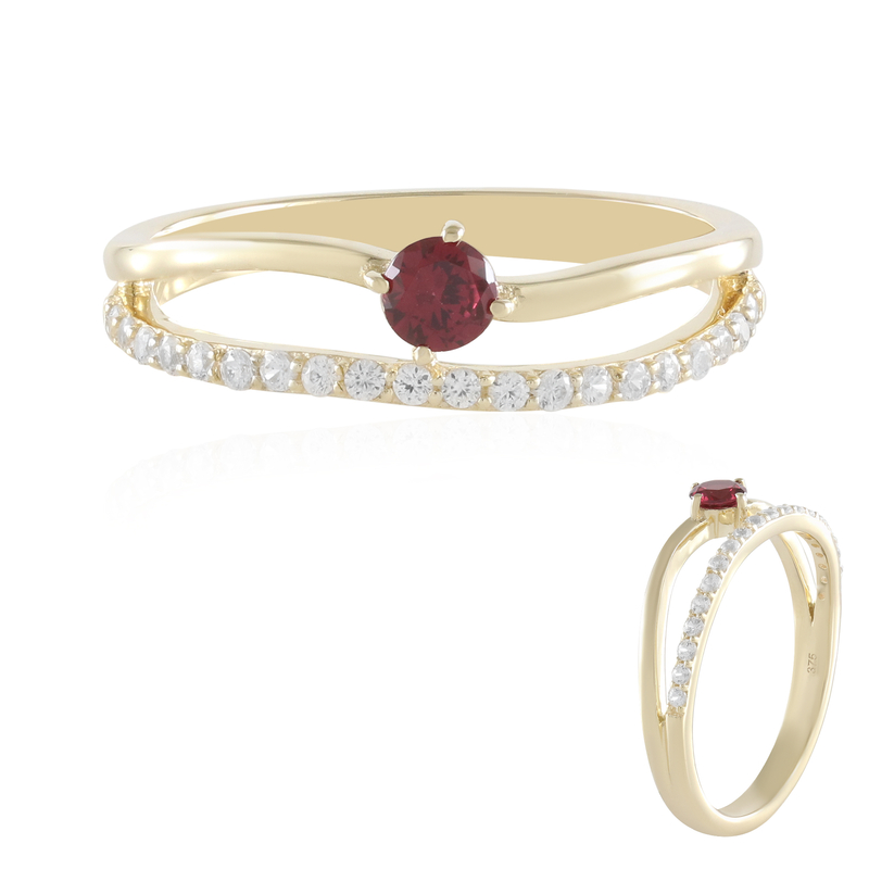Edelroter Spinell-Goldring Unkategorisiert online kaufen